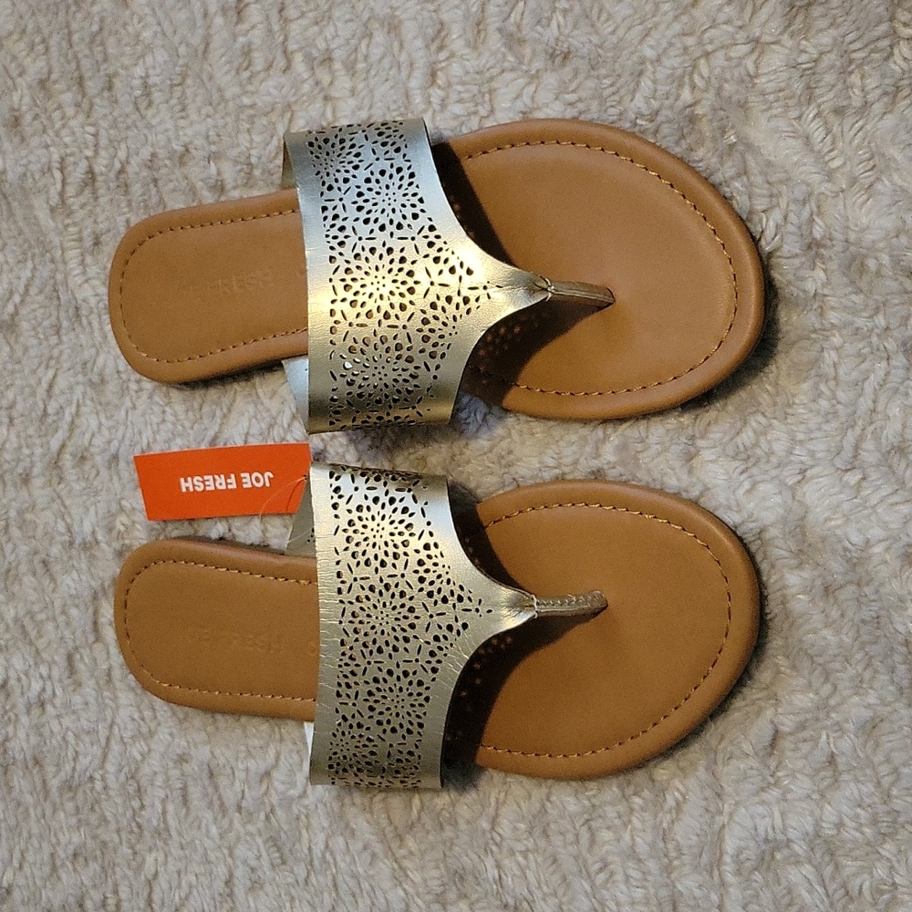 💥NWT💥JOE FRESH~ Sandles, 8, Gold & Tan